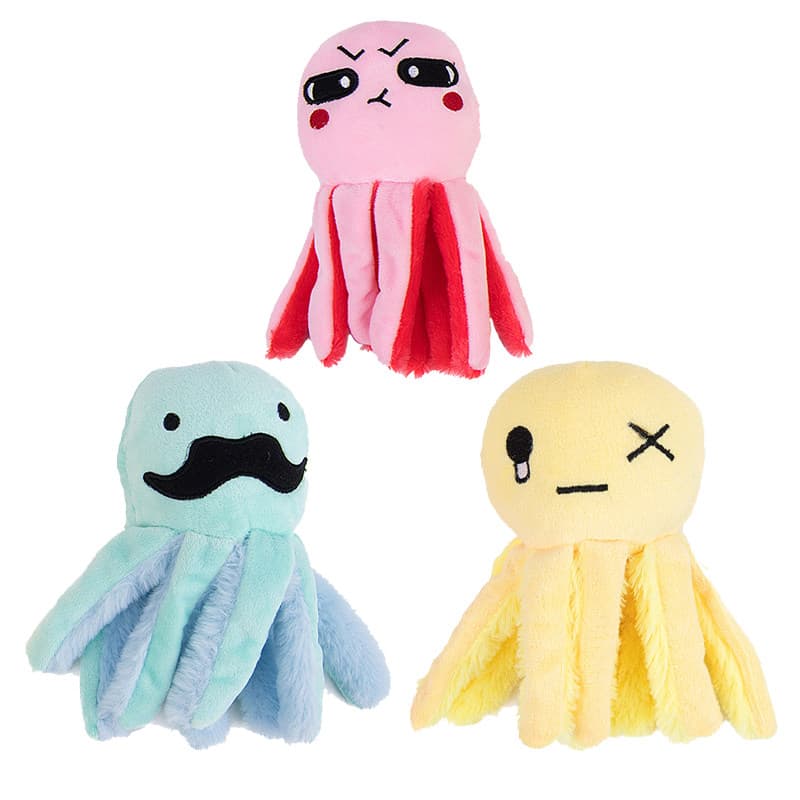Emoji Octopus Crinkle Toy