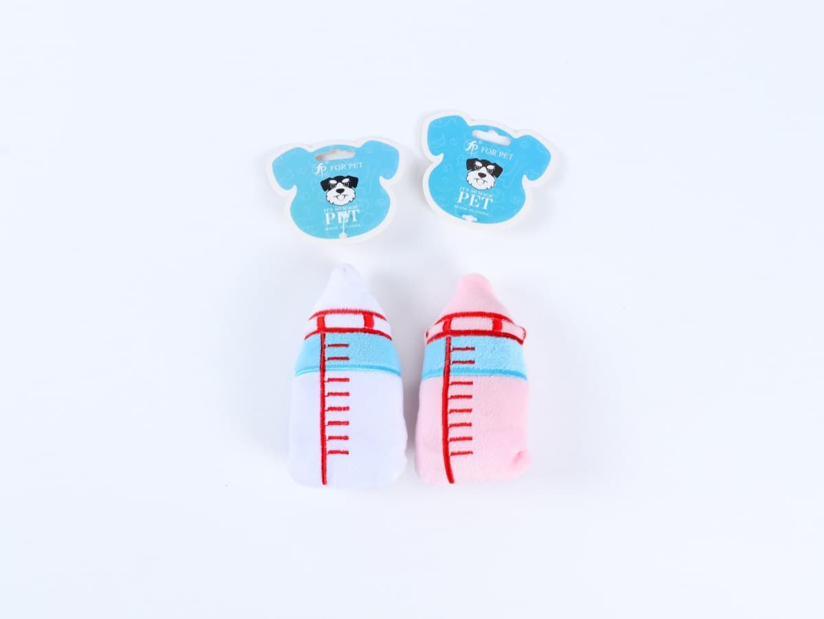 Squeaky Baby Bottle Plush