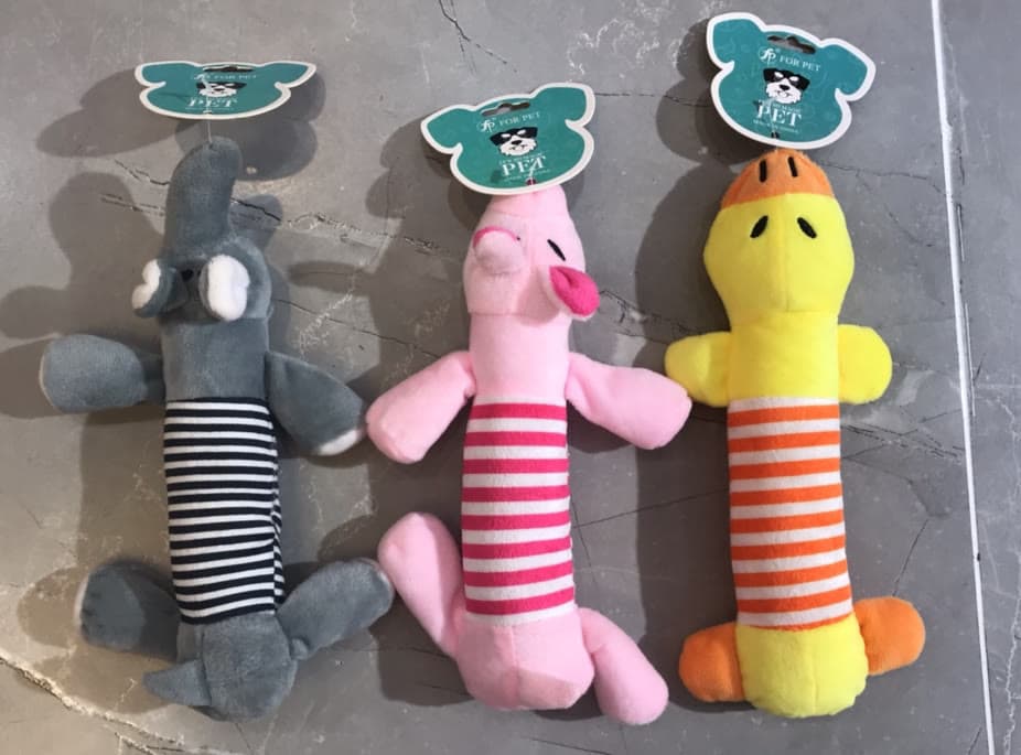 3 Styles Squeaky Long Snout Toy 21cm