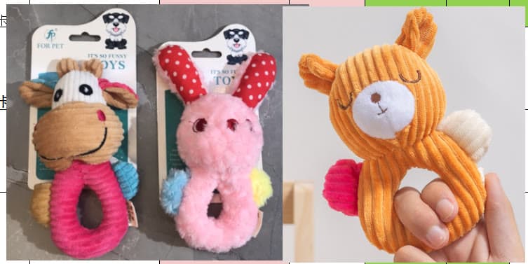 Plush Grip Toy, 3 Styles Mix