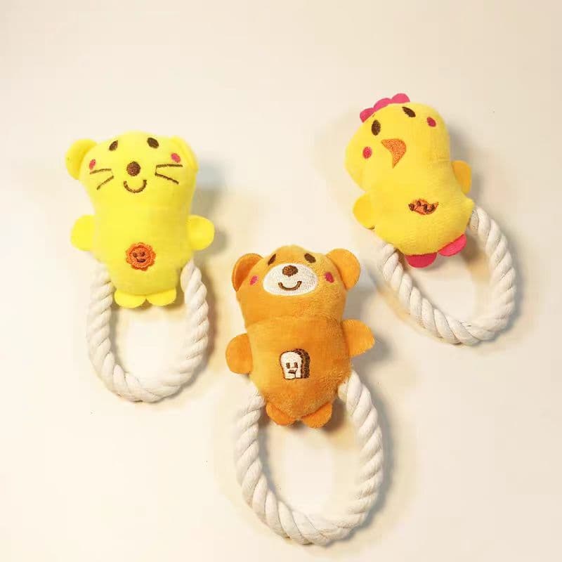 Cotton Rope Chicken Bear Mouse Set