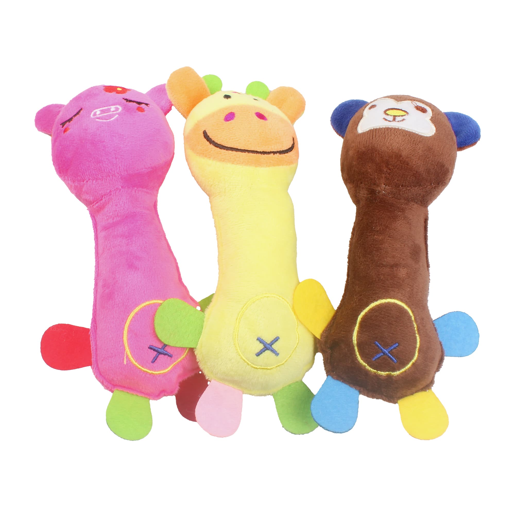 Plush Animal Trio Toy Set
